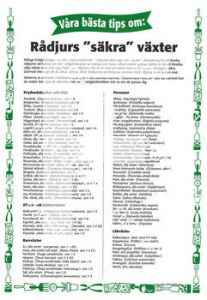 14. Rådjurs"säkra" växter